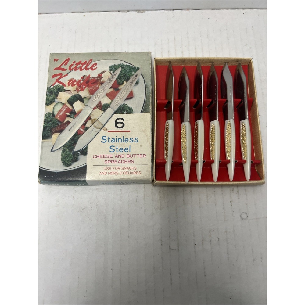 VTG Little Knives Set Stainless Steel Mid Century Hors D'Oeuvre
